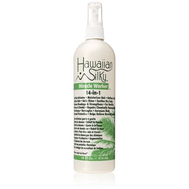 Hawaiian Silky Miracle Worker 14-in-1 – 16 fl oz (474 mL) - ANNS BEAUTY SUPPLY